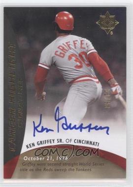 2009 Upper Deck Ultimate Collection - Career Highlight Signatures #CH-KG3 - Ken Griffey /30