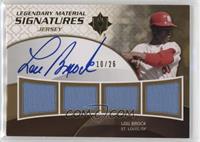 Lou Brock #/26