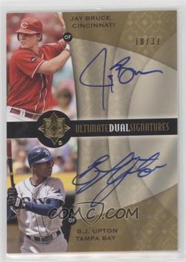 2009 Upper Deck Ultimate Collection - Ultimate Dual Signatures #UDS-19 - Jay Bruce, B.J. Upton /37