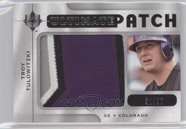 2009 Upper Deck Ultimate Collection - Ultimate Patch #UP TT - Troy Tulowitzki /35