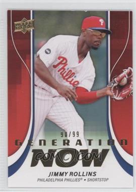 2009 Upper Deck Update - Series 1 & 2 Fat Packs Generation Now - Gold #GN26 - Jimmy Rollins /99