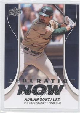 2009 Upper Deck Update - Series 1 & 2 Fat Packs Generation Now #GN3 - Adrian Gonzalez