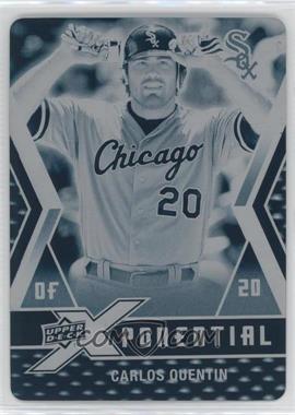 2009 Upper Deck X - Xponential - Printing Plate Cyan #X-CQ - Carlos Quentin /1