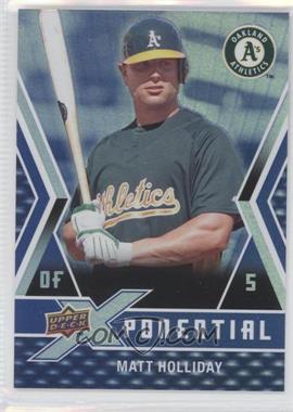 2009 Upper Deck X - Xponential #X-MH - Matt Holliday