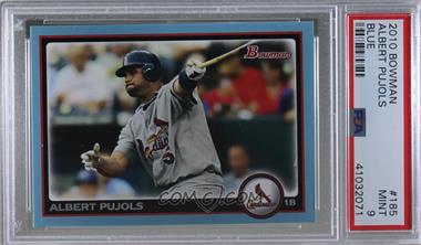 2010 Bowman - [Base] - Blue #185 - Albert Pujols /520 [PSA 9 MINT]