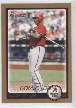 2010 Bowman - [Base] - Gold #100 - Justin Upton