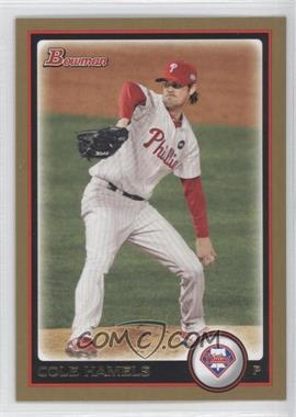 2010 Bowman - [Base] - Gold #102 - Cole Hamels