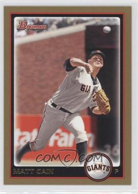 2010 Bowman - [Base] - Gold #28 - Matt Cain