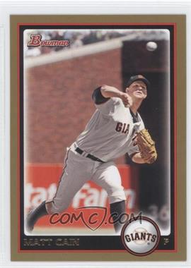 2010 Bowman - [Base] - Gold #28 - Matt Cain