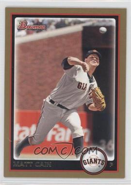 2010 Bowman - [Base] - Gold #28 - Matt Cain