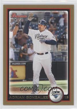 2010 Bowman - [Base] - Gold #6 - Adrian Gonzalez