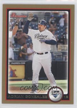 2010 Bowman - [Base] - Gold #6 - Adrian Gonzalez