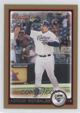 2010 Bowman - [Base] - Gold #6 - Adrian Gonzalez