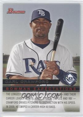 2010 Bowman - Expectations #BE14 - Desmond Jennings, Carl Crawford