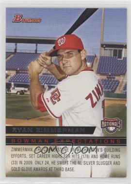 2010 Bowman - Expectations #BE19 - Ian Desmond, Ryan Zimmerman [Noted]