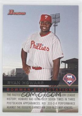 2010 Bowman - Expectations #BE2 - Domonic Brown, Ryan Howard