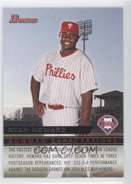 2010 Bowman - Expectations #BE2 - Domonic Brown, Ryan Howard