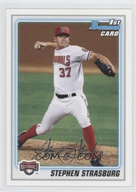 2010 Bowman - Prospects #BP1.1 - Stephen Strasburg (Facsimile Autograph)