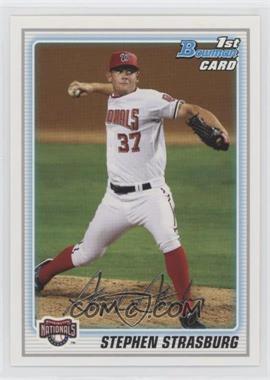 2010 Bowman - Prospects #BP1.1 - Stephen Strasburg (Facsimile Autograph)