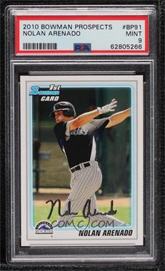 2010 Bowman - Prospects #BP91 - Nolan Arenado [PSA 9 MINT]