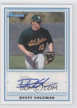 2010 Bowman - Retail Prospect Autographs #BPA-DC - Dusty Coleman