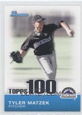 2010 Bowman - Topps 100 Prospects #TP8 - Tyler Matzek