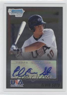 2010 Bowman - Wrapper Redemption USA Autographs #WR14 - Elvin Soto /99