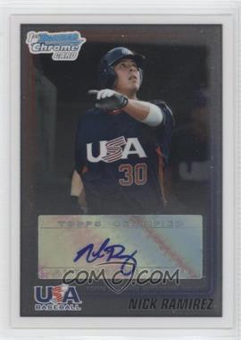 2010 Bowman - Wrapper Redemption USA Autographs #WR34 - Nick Ramirez /99