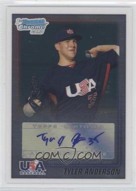 2010 Bowman - Wrapper Redemption USA Autographs #WR42 - Tyler Anderson /99