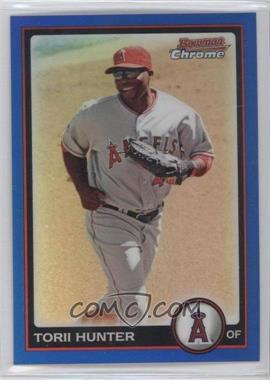 2010 Bowman Chrome - [Base] - Blue Refractor #116 - Torii Hunter /150