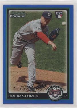 2010 Bowman Chrome - [Base] - Blue Refractor #199 - Drew Storen /150