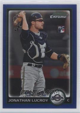 2010 Bowman Chrome - [Base] - Blue Refractor #200 - Jonathan Lucroy /150