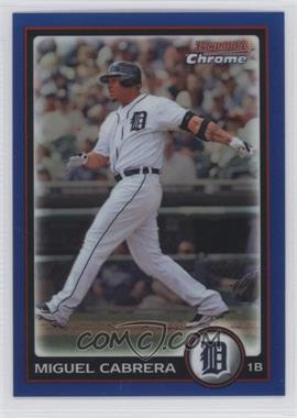 2010 Bowman Chrome - [Base] - Blue Refractor #35 - Miguel Cabrera /150
