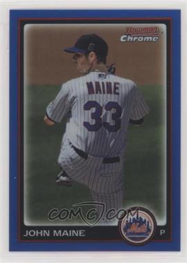 2010 Bowman Chrome - [Base] - Blue Refractor #64 - John Maine /150