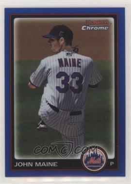 2010 Bowman Chrome - [Base] - Blue Refractor #64 - John Maine /150