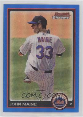 2010 Bowman Chrome - [Base] - Blue Refractor #64 - John Maine /150