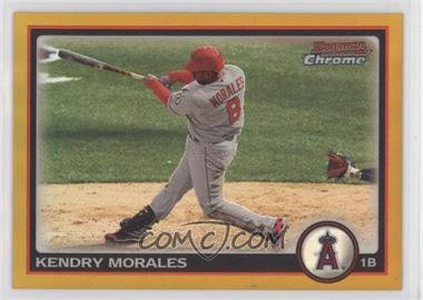 2010 Bowman Chrome - [Base] - Gold Refractor #124 - Kendrys Morales /50