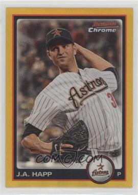 2010 Bowman Chrome - [Base] - Gold Refractor #128 - J.A. Happ /50 [EX to NM]