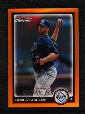 2010 Bowman Chrome - [Base] - Orange Refractor #108 - James Shields /25