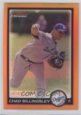 2010 Bowman Chrome - [Base] - Orange Refractor #21 - Chad Billingsley /25