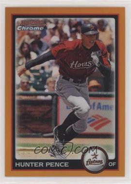 2010 Bowman Chrome - [Base] - Orange Refractor #44 - Hunter Pence /25