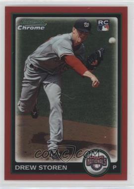 2010 Bowman Chrome - [Base] - Red Refractor #199 - Drew Storen /5