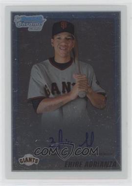 2010 Bowman Chrome - Prospects - Autographs #BCP201 - Ehire Adrianza [Good to VG‑EX]