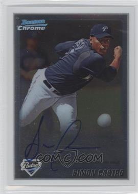 2010 Bowman Chrome - Prospects - Autographs #BCP215 - Simon Castro