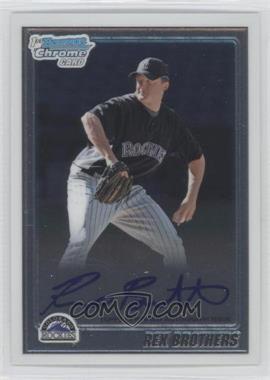 2010 Bowman Chrome - Prospects - Autographs #BCP92 - Rex Brothers