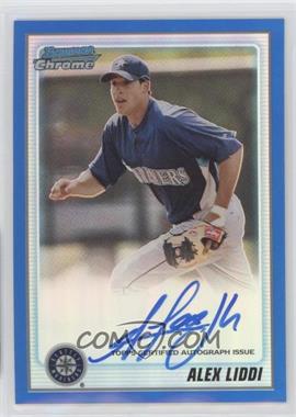 2010 Bowman Chrome - Prospects - Blue Refractor Autographs #BCP182 - Alex Liddi /150