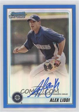 2010 Bowman Chrome - Prospects - Blue Refractor Autographs #BCP182 - Alex Liddi /150