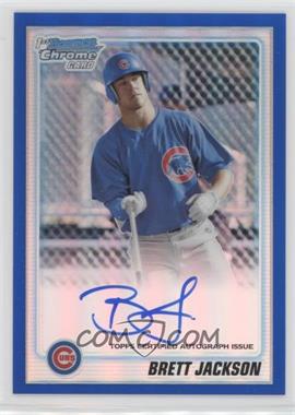 2010 Bowman Chrome - Prospects - Blue Refractor Autographs #BCP93 - Brett Jackson /150