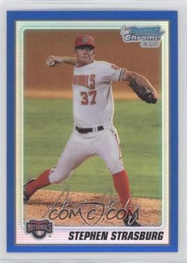 2010 Bowman Chrome - Prospects - Blue Refractor #BCP1 - Stephen Strasburg /250