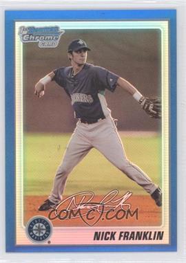 2010 Bowman Chrome - Prospects - Blue Refractor #BCP103 - Nick Franklin /250